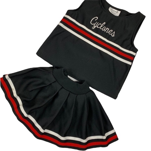 Russellville Cyclones 2 Piece Cheerleader Uniform Play Dress up or Costume